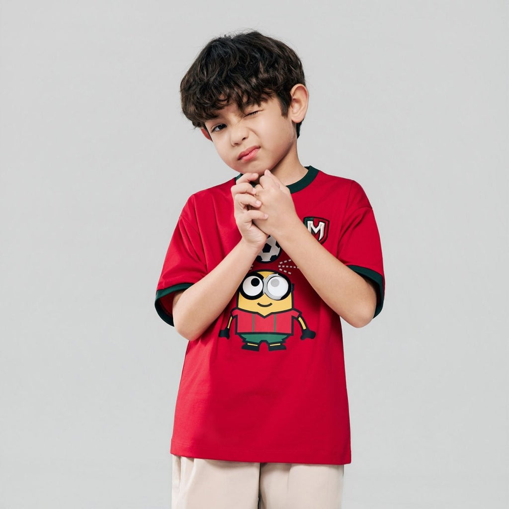 Giordano Kids Minions World Cup Print Tee - first_variant_option_2 Premium Print Tee for Giordano
