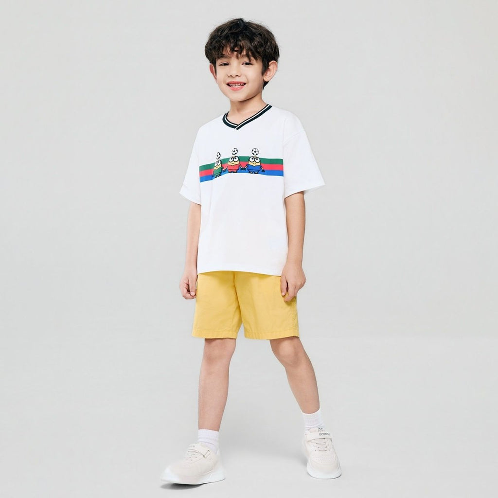 Giordano Kids Minions World Cup Print Tee - first_variant_option_2 Premium Print Tee for Giordano