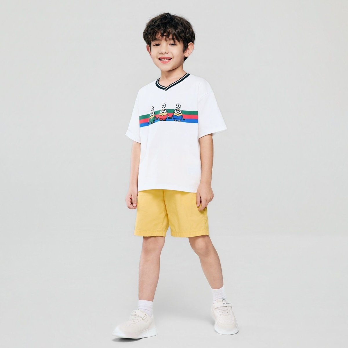 Giordano Kids Minions World Cup Print Tee - first_variant_option_2 Premium Print Tee for Giordano