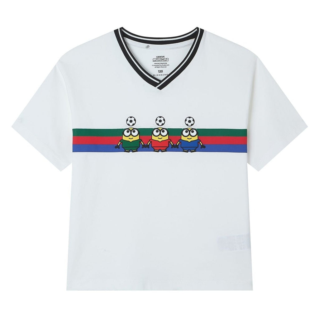 Giordano Kids Minions World Cup Print Tee - first_variant_option_2 Premium Print Tee for Giordano