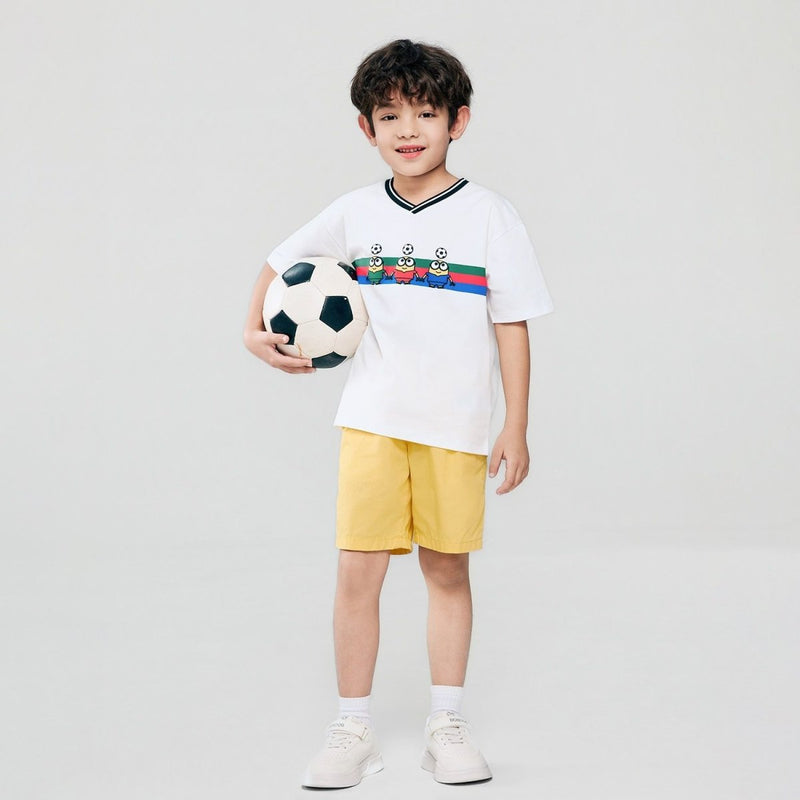 Giordano Kids Minions World Cup Print Tee - first_variant_option_2 Premium Print Tee for Giordano