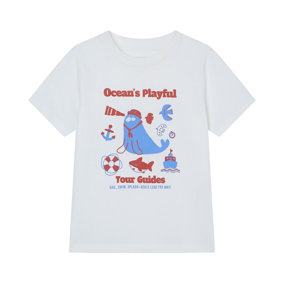 Giordano Kids Ocean's Playful Printed Cotton Tee - Premium Print Tee