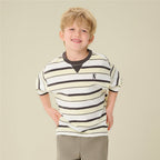 Giordano Kids' Oversize 90's Recall Striped Tee - first_variant_option_2 Premium Print Tee for Giordano