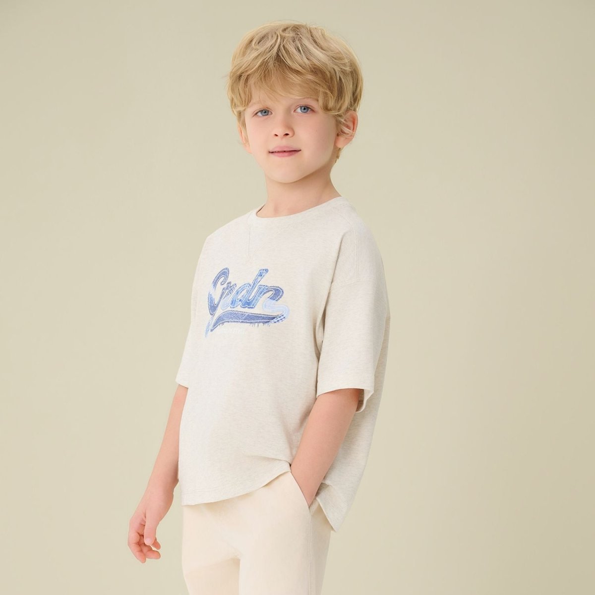 Giordano Kids Oversize Cotton Graphic Tee - first_variant_option_2 Premium Print Tee for Giordano