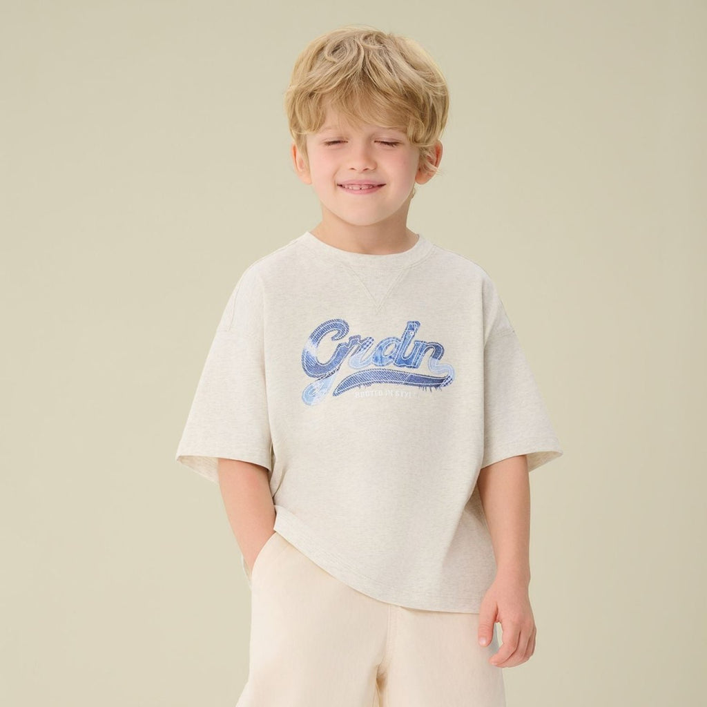 Giordano Kids Oversize Cotton Graphic Tee - first_variant_option_2 Premium Print Tee for Giordano