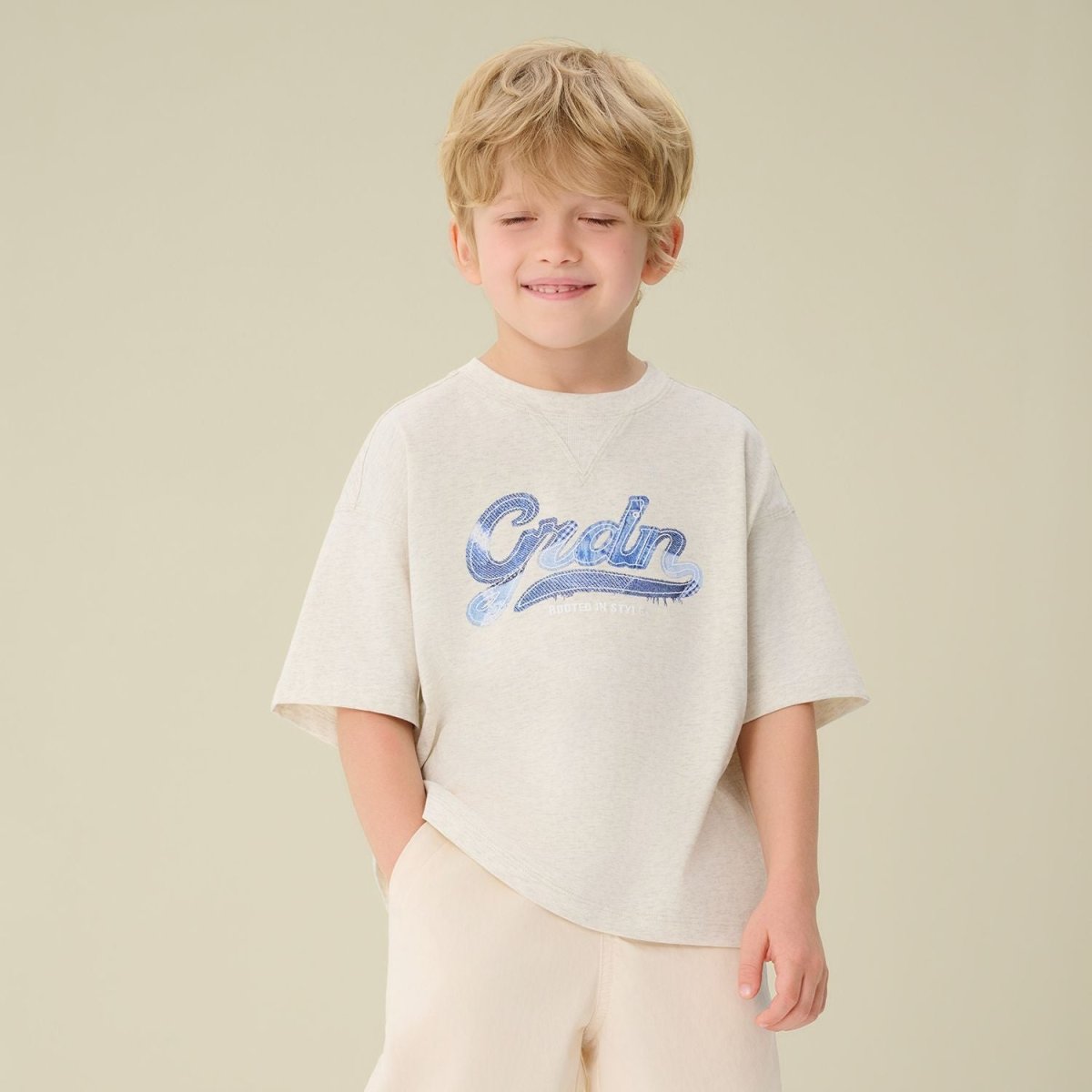 Giordano Kids Oversize Cotton Graphic Tee - first_variant_option_2 Premium Print Tee for Giordano
