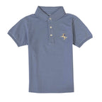 Giordano Kids Pique Flat Knit Collar Short Sleeve Slim Fit Small Napoleon Embroidery Bold Polo - Premium Polo