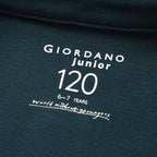 Giordano Kids Pique Flat Knit Collar Short Sleeve Slim Fit Small Napoleon Embroidery Bold Polo - Premium Polo