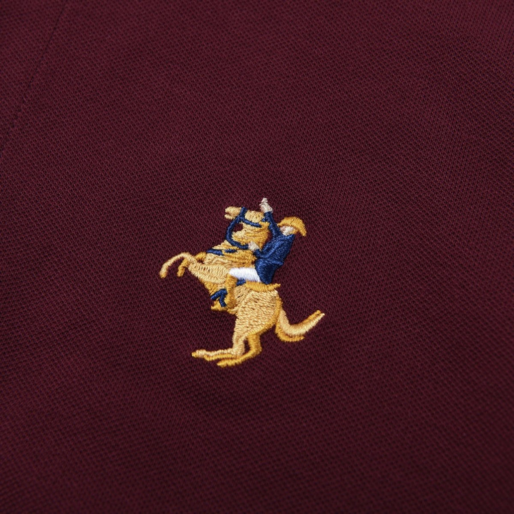 Giordano Kids Pique Flat Knit Collar Short Sleeve Slim Fit Small Napoleon Embroidery Bold Polo - Premium Polo