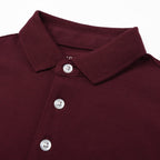 Giordano Kids Pique Flat Knit Collar Short Sleeve Slim Fit Small Napoleon Embroidery Bold Polo - Premium Polo