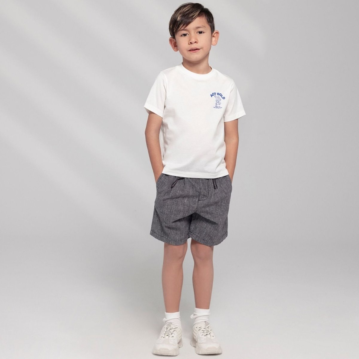 Giordano Kid's' Printed Cotton T-Shirt - Crew Neck Short Sleeve - Premium Print Tee