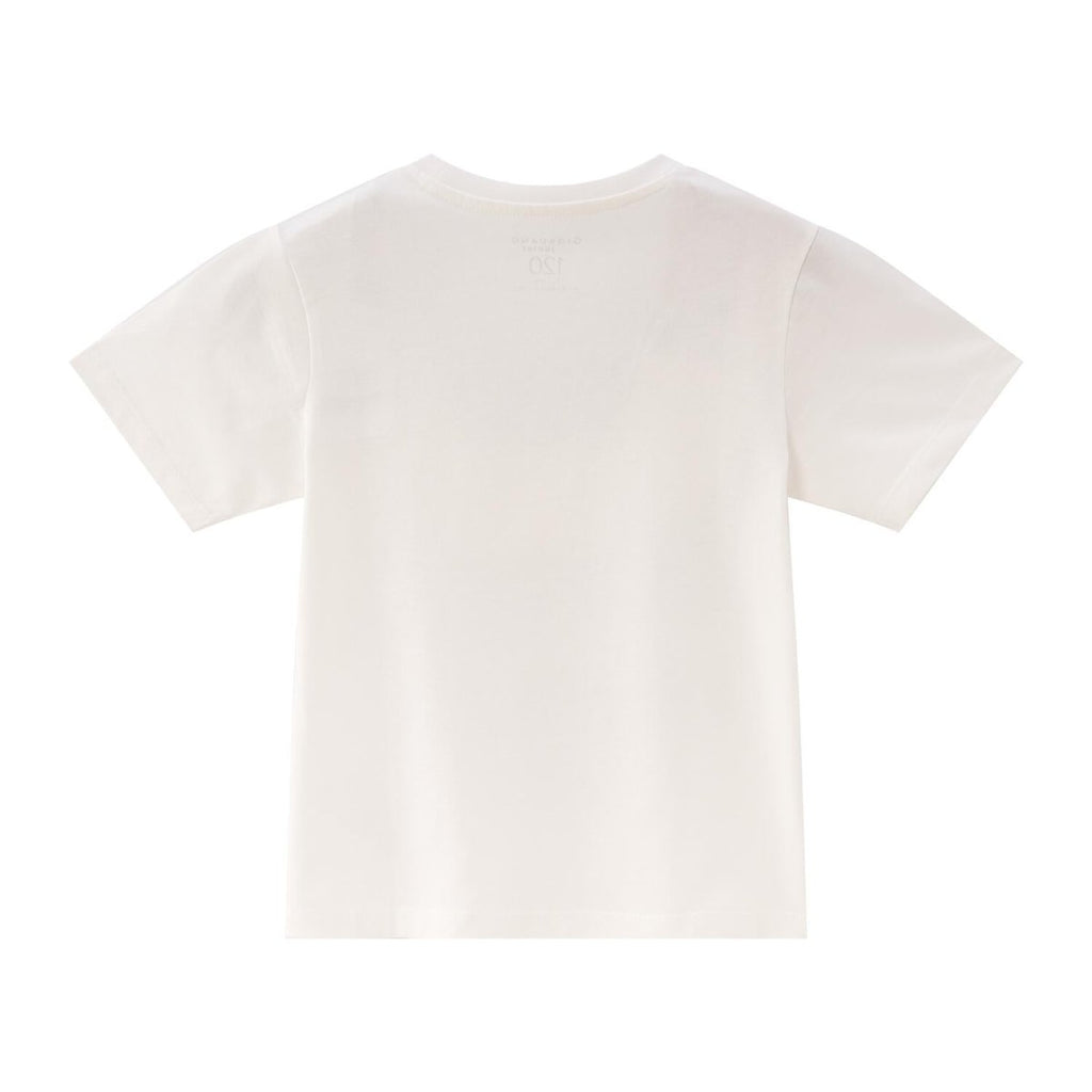 Giordano Kid's' Printed Cotton T-Shirt - Crew Neck Short Sleeve - Premium Print Tee