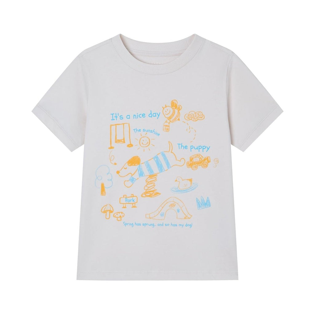 Giordano Kids Regular Cotton Graphic Tee - Premium Print Tee