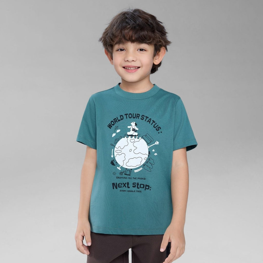 Giordano Kids Regular Cotton Graphic Tee - Premium Print Tee