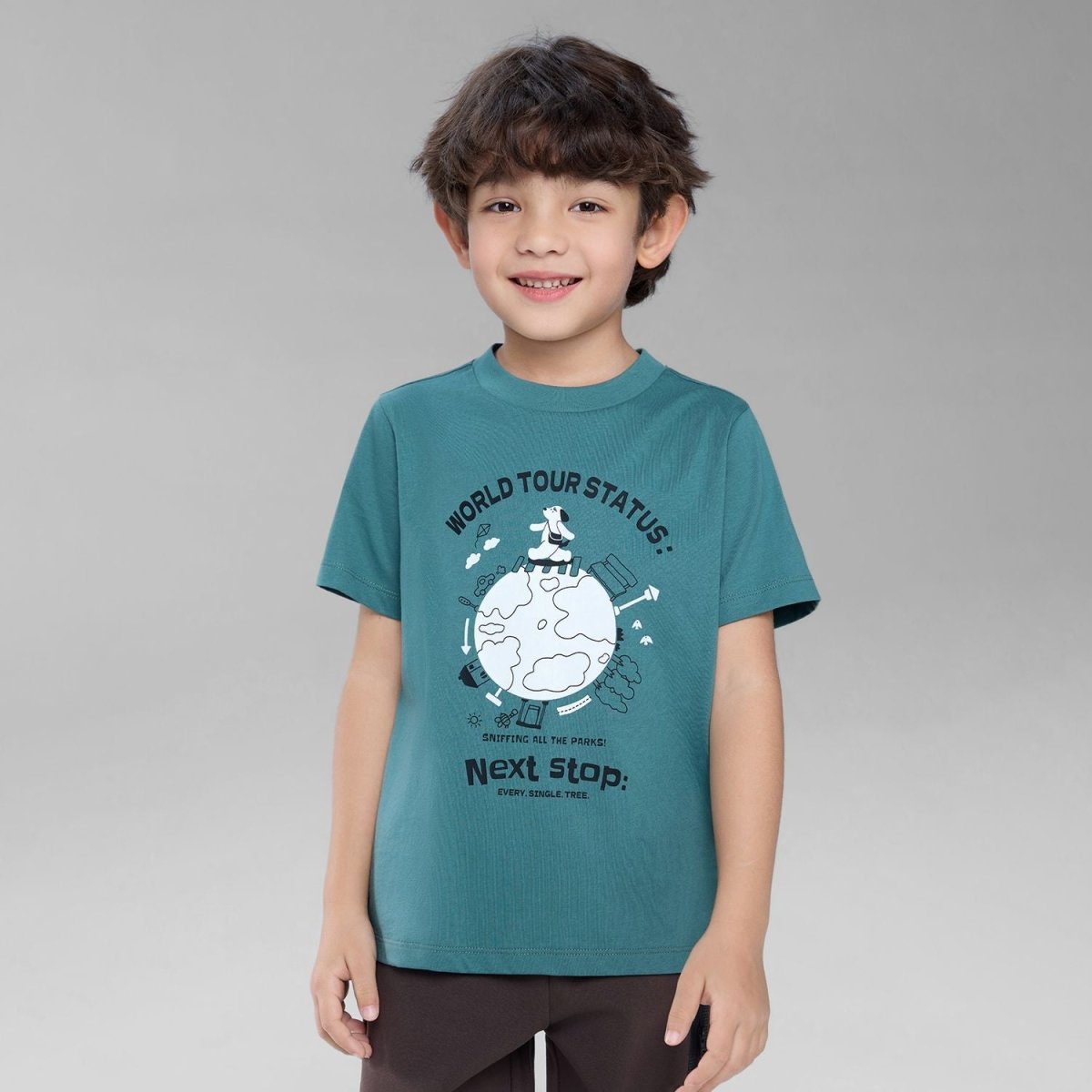 Giordano Kids Regular Cotton Graphic Tee - Premium Print Tee