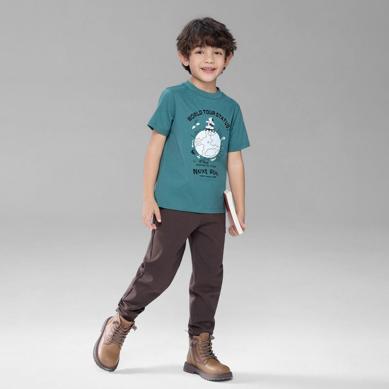Giordano Kids Regular Cotton Graphic Tee - Premium Print Tee
