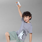 Giordano Kids Regular Cotton Graphic Tee - Premium Print Tee