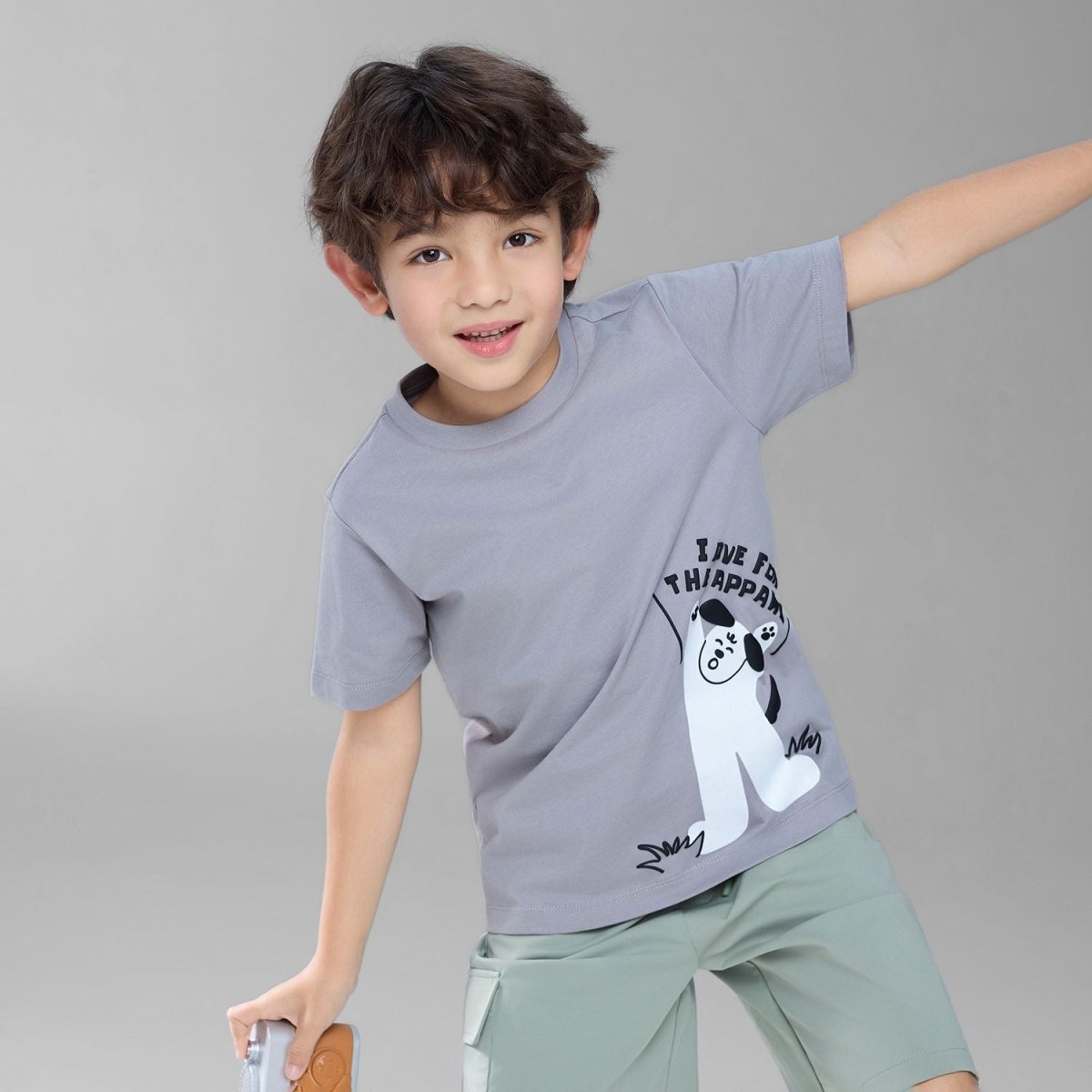 Giordano Kids Regular Cotton Graphic Tee - Premium Print Tee