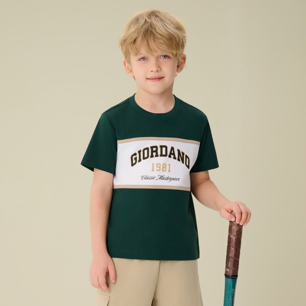 Giordano Kids' Regular Fit Classic Print Tee - first_variant_option_2 Premium Print Tee for Giordano