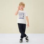 Giordano Kids’ Regular Fit Cotton Crew Neck Dino Print Tee - first_variant_option_2 Premium Print Tee for Giordano