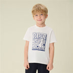 Giordano Kids’ Regular Fit Cotton Crew Neck Dino Print Tee - first_variant_option_2 Premium Print Tee for Giordano