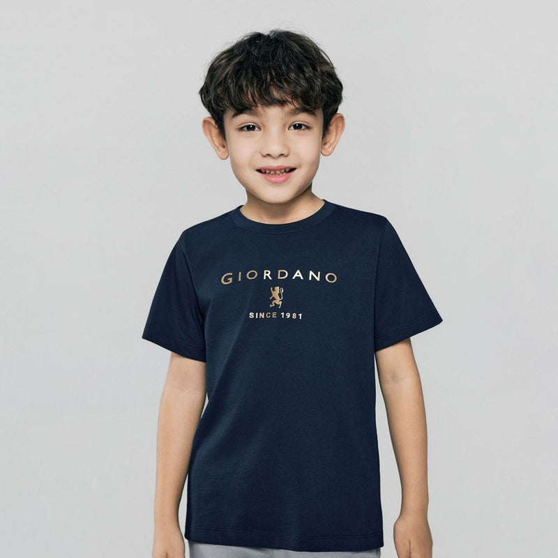 Giordano Kid's Regular Fit Cotton Crew Neck Printed Tee - first_variant_option_2 Premium Print Tee for Giordano