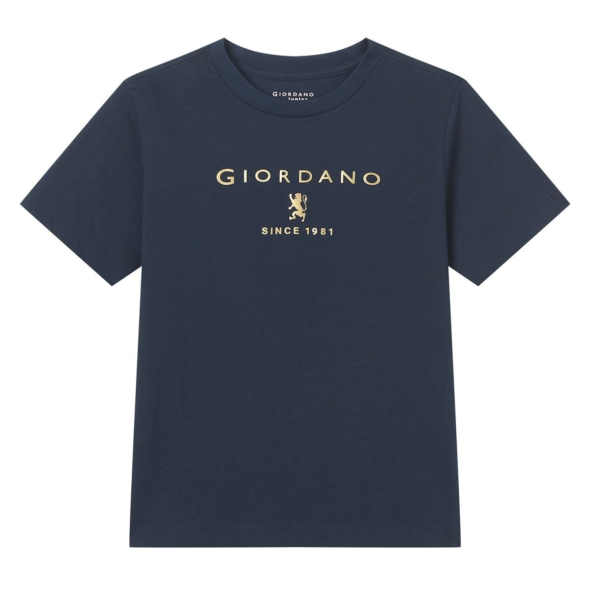 Giordano Kid's Regular Fit Cotton Crew Neck Printed Tee - Premium Print Tee