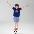 Giordano Kid's Regular Fit Cotton Crew Neck Printed Tee - Premium Print Tee