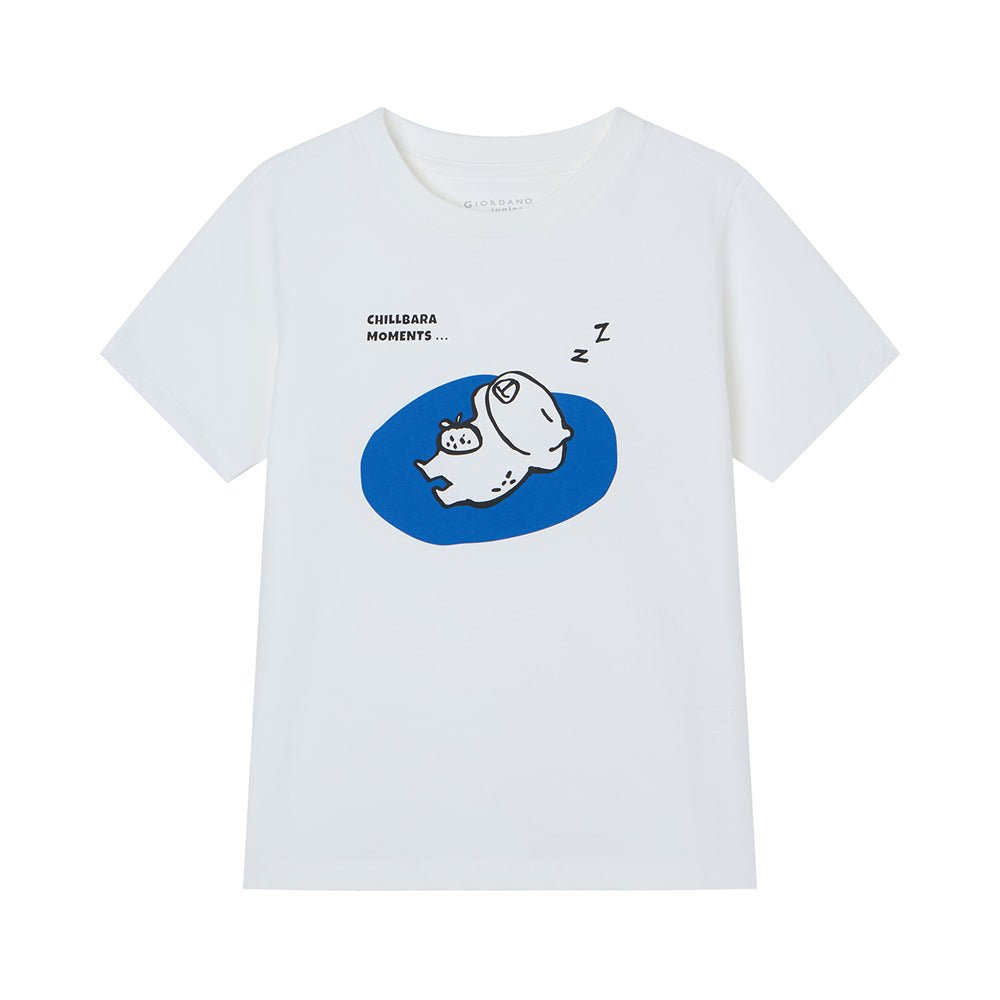 Giordano Kid's Regular Fit Cotton Crew Neck Printed Tee - first_variant_option_2 Premium Print Tee for Giordano