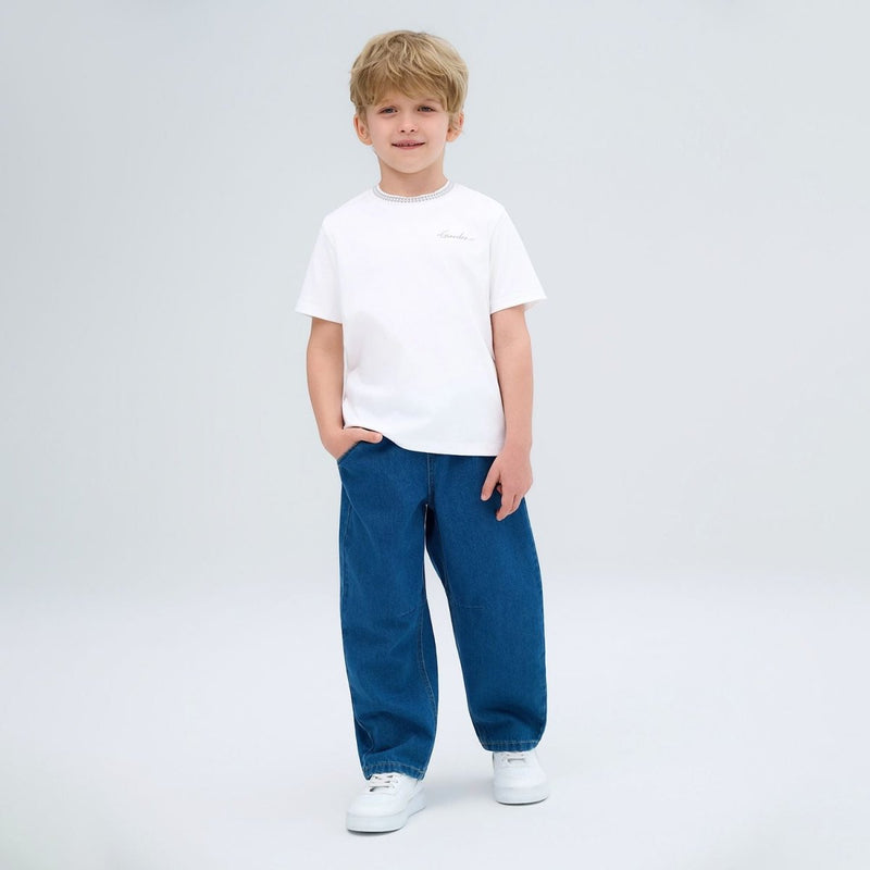 Giordano Kid's Regular Fit Crew Neck Liquid Touch Tee - first_variant_option_2 Premium Tee for Giordano