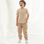 Giordano Kids' Regular Fit Linen Cotton Cropped Pants - first_variant_option_2 Premium for Giordano
