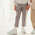 Giordano Kids' Regular Fit Linen Cotton Cropped Pants - first_variant_option_2 Premium for Giordano