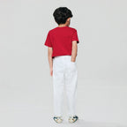 Giordano Kids' Regular Fit Linen Cotton Cropped Pants - Premium Pants