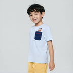 Giordano Kids Regular Mario Bowser Pocket Tee - first_variant_option_2 Premium Print Tee for Giordano