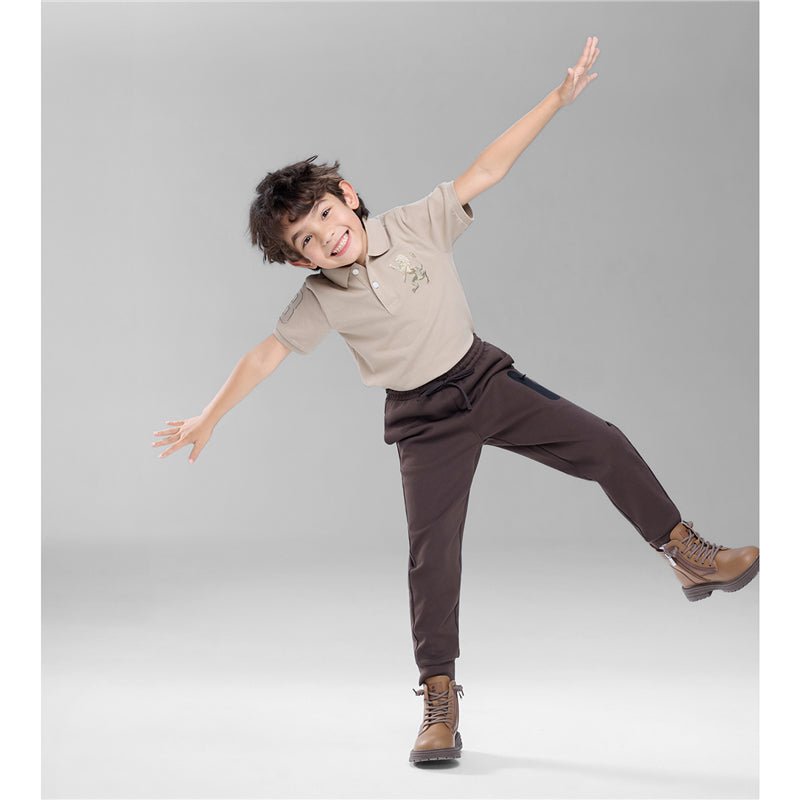 Giordano Kid's Regular Taper Stretch Interlock Jogger with Elastic Waist - first_variant_option_2 Premium Joggers for Giordano