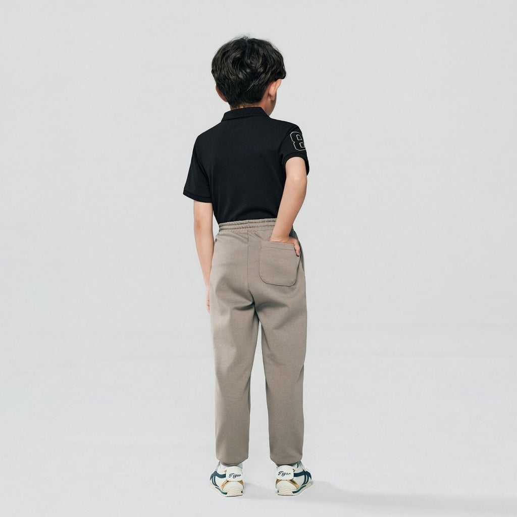 Giordano Kid's Regular Taper Stretch Interlock Jogger with Elastic Waist - first_variant_option_2 Premium Joggers for Giordano