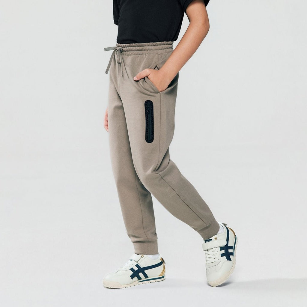 Giordano Kid's Regular Taper Stretch Interlock Jogger with Elastic Waist - first_variant_option_2 Premium Joggers for Giordano