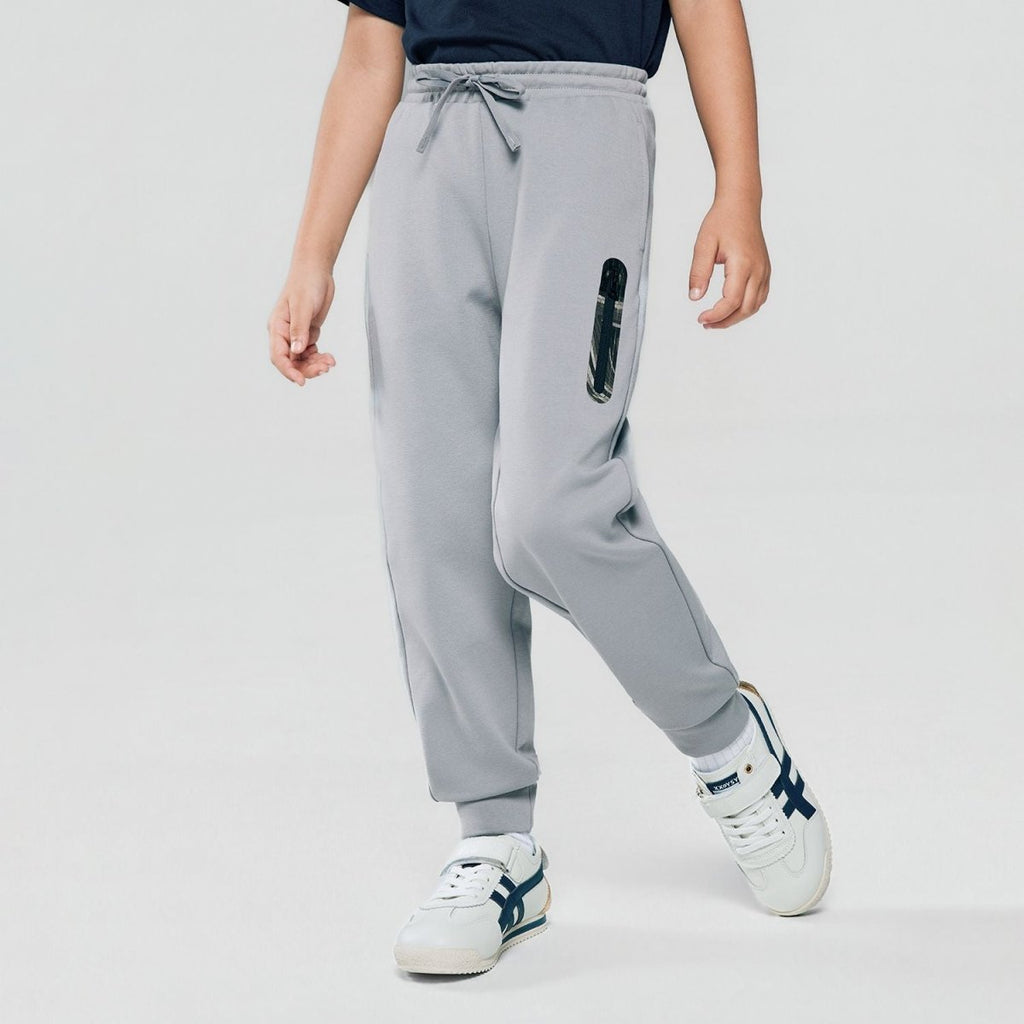 Giordano Kid's Regular Taper Stretch Interlock Jogger with Elastic Waist - first_variant_option_2 Premium Joggers for Giordano