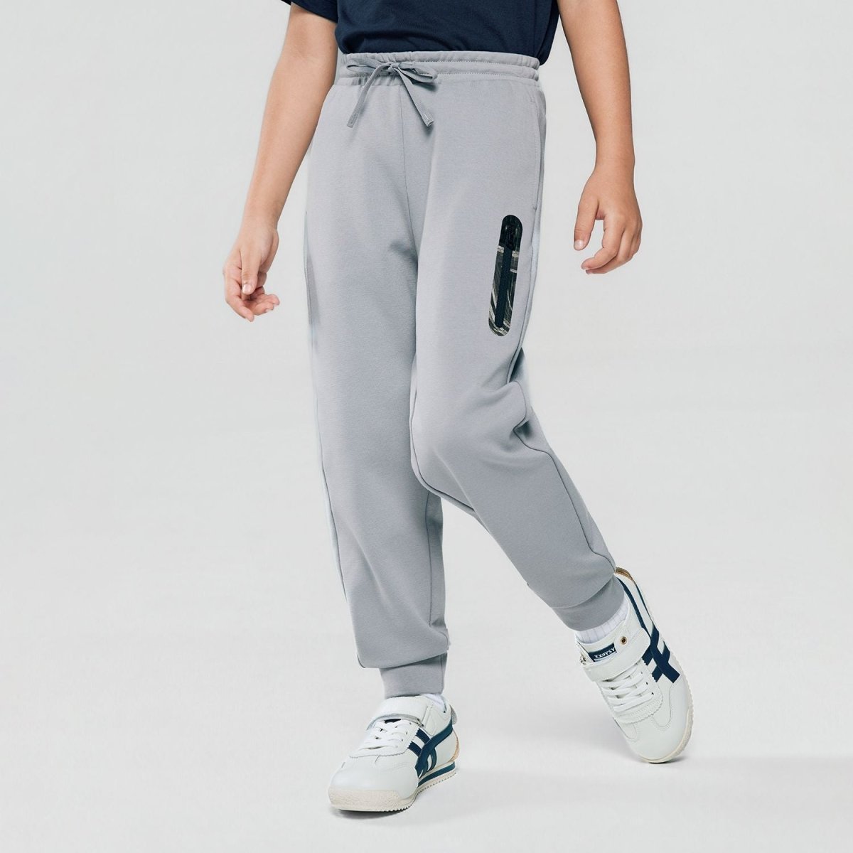 Giordano Kid's Regular Taper Stretch Interlock Jogger with Elastic Waist - first_variant_option_2 Premium Joggers for Giordano