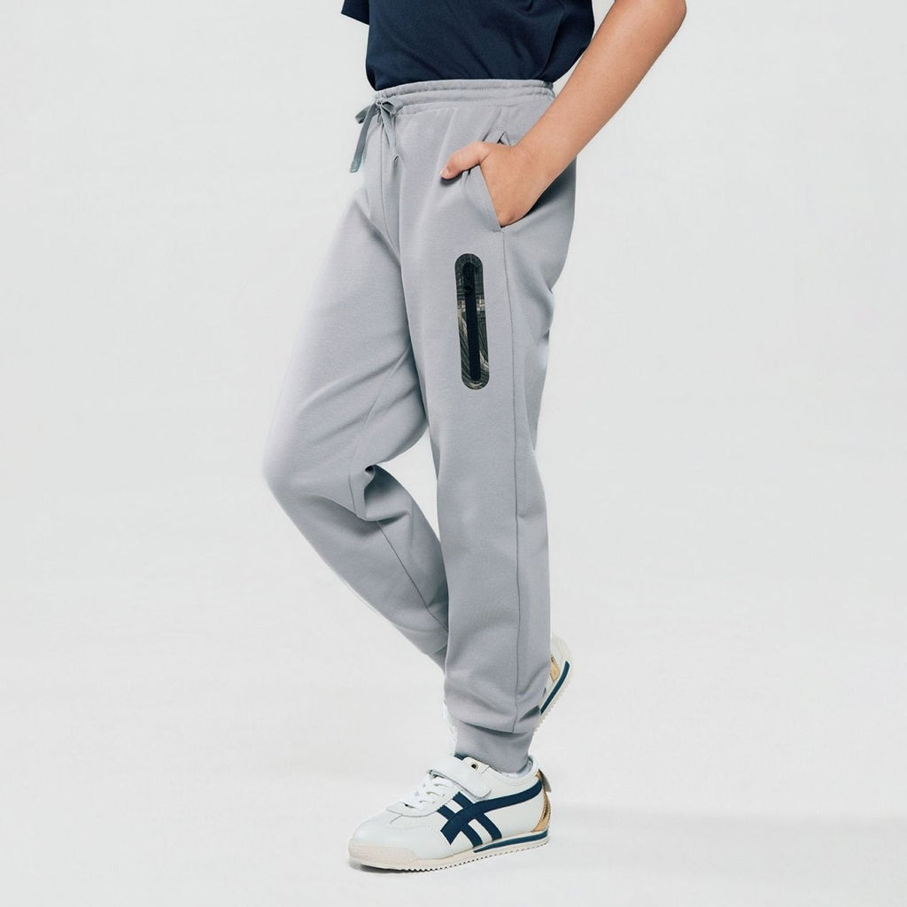 Giordano Kid's Regular Taper Stretch Interlock Jogger with Elastic Waist - first_variant_option_2 Premium Joggers for Giordano