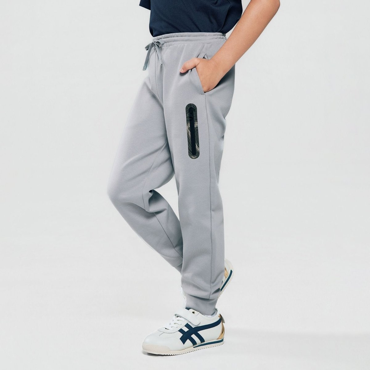Giordano Kid's Regular Taper Stretch Interlock Jogger with Elastic Waist - first_variant_option_2 Premium Joggers for Giordano