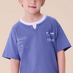 Giordano Kid's Relaxed Cotton Crew Neck Embroidered Tee - Premium Tee