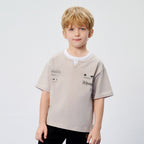 Giordano Kid's Relaxed Cotton Crew Neck Embroidered Tee - first_variant_option_2 Premium Tee for Giordano