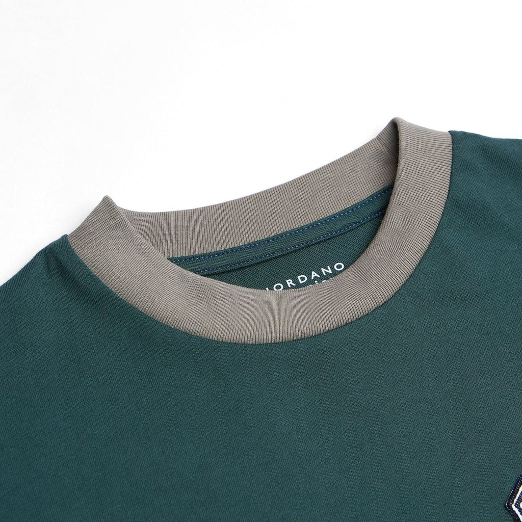 Giordano Kids' Relaxed Fit Multi-Badge Graphic Tee - Premium Tee