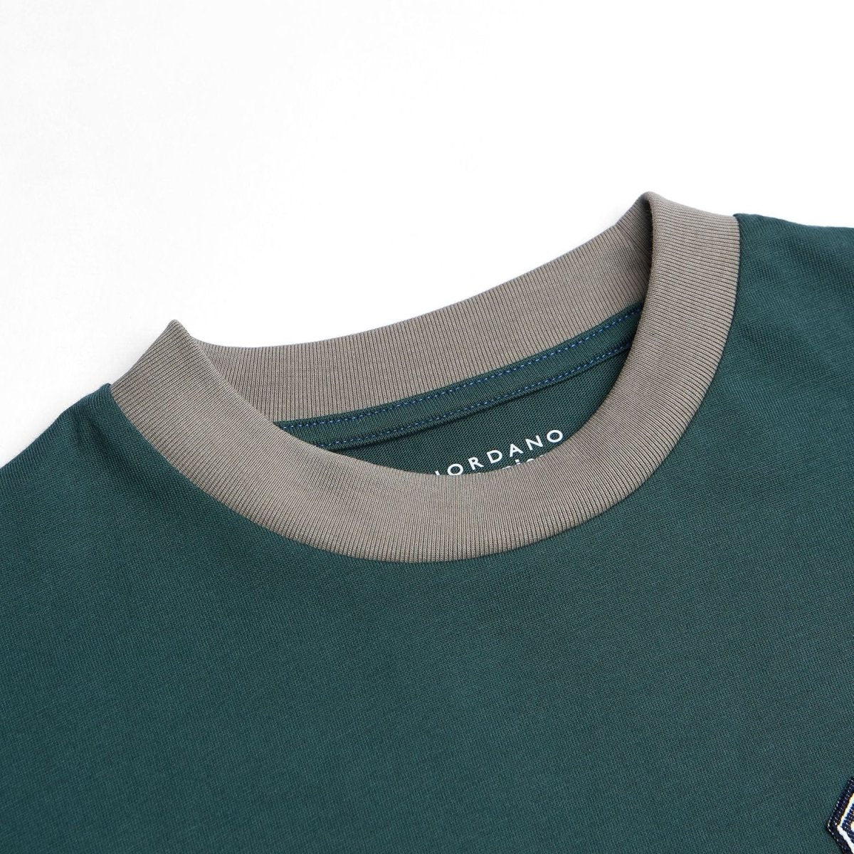 Giordano Kids' Relaxed Fit Multi-Badge Graphic Tee - Premium Tee