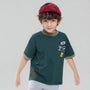 Giordano Kids' Relaxed Fit Multi-Badge Graphic Tee - Premium Tee