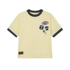 Giordano Kids' Relaxed Fit Multi-Badge Graphic Tee - Premium Tee