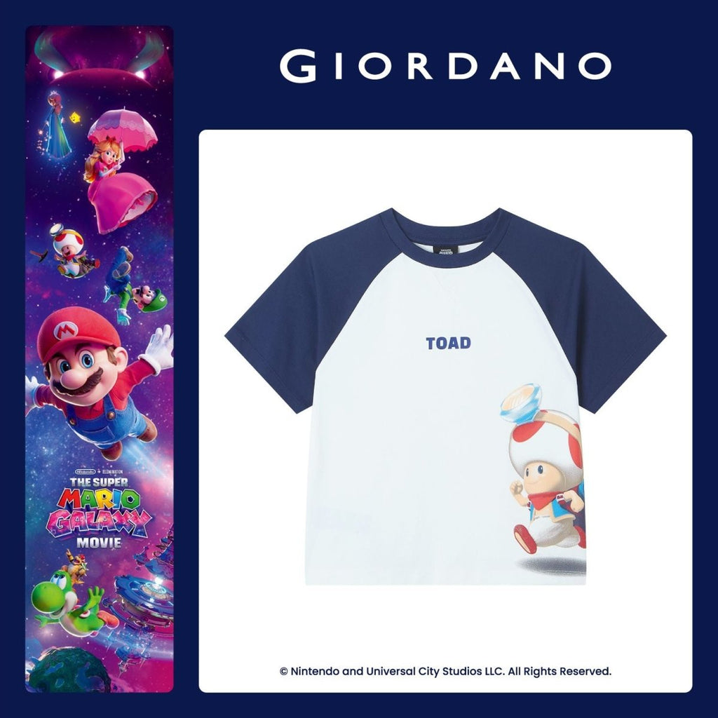 Giordano Kids Relaxed Mario Limited Edition Tee - first_variant_option_2 Premium Print Tee for Giordano