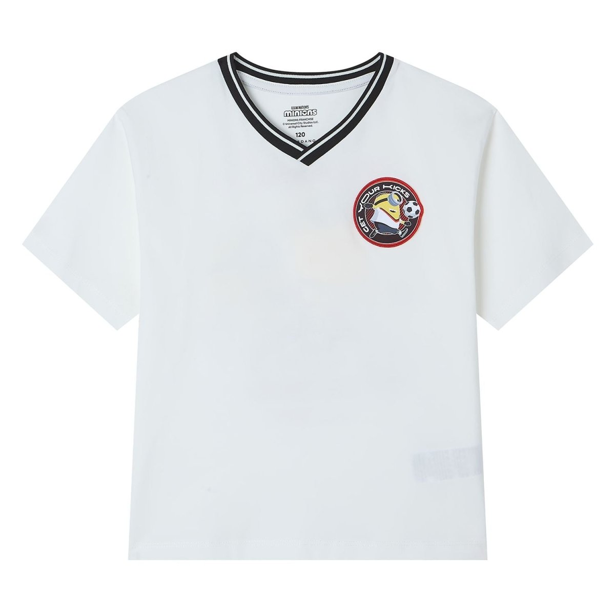 Giordano Kids Relaxed Minions V - Neck World Cup Tee - first_variant_option_2 Premium Print Tee for Giordano