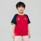 Giordano Kids Relaxed Minions World Cup Raglan Tee - first_variant_option_2 Premium Print Tee for Giordano